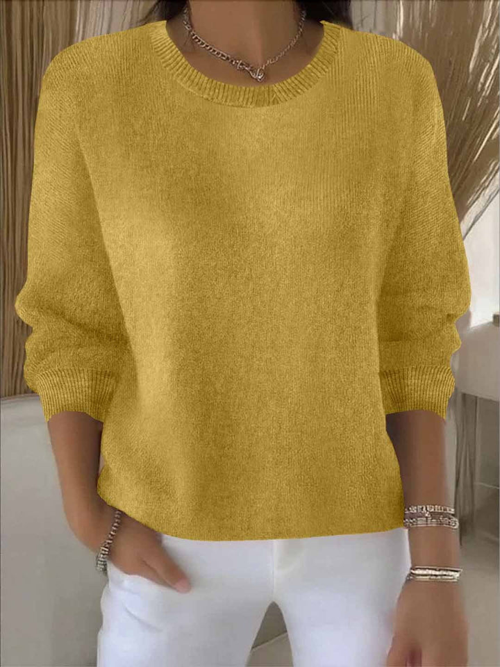 Sadie soft crew neck knitted jumper