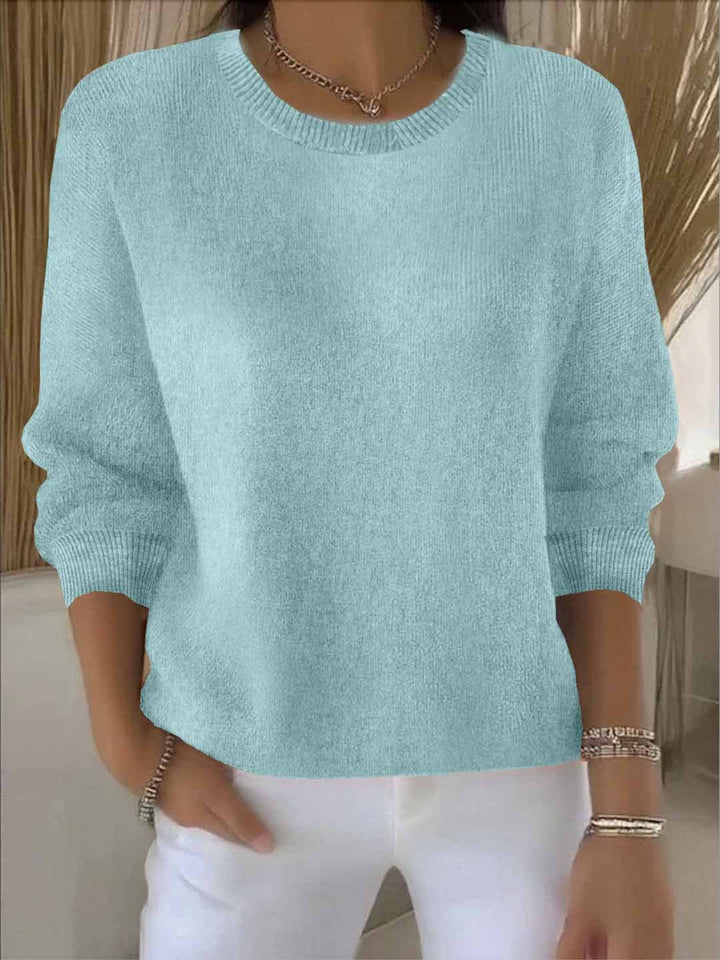 Sadie soft crew neck knitted jumper – image 10