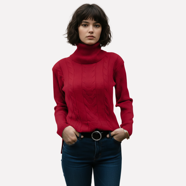 Petra relaxed turtleneck jumper