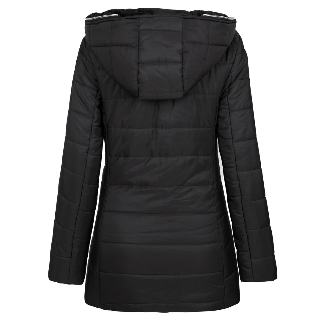 Annalise fitted hooded quilted puffer jacket – image 2