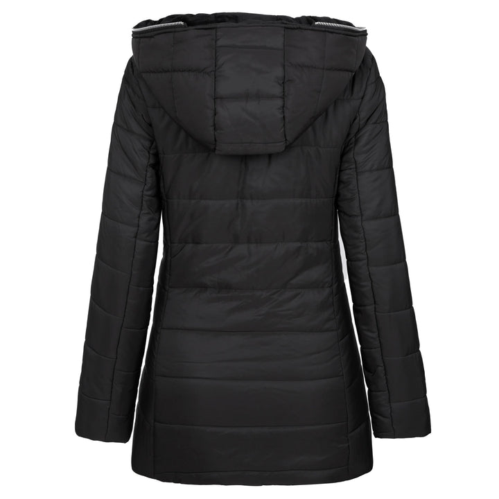 Annalise fitted hooded quilted puffer jacket – image 2