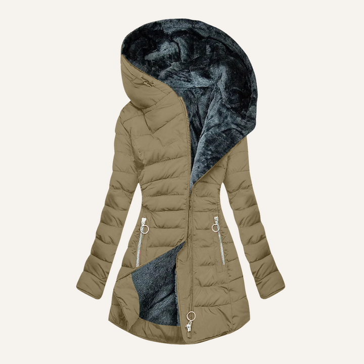 Annalise fitted hooded quilted puffer jacket – image 7