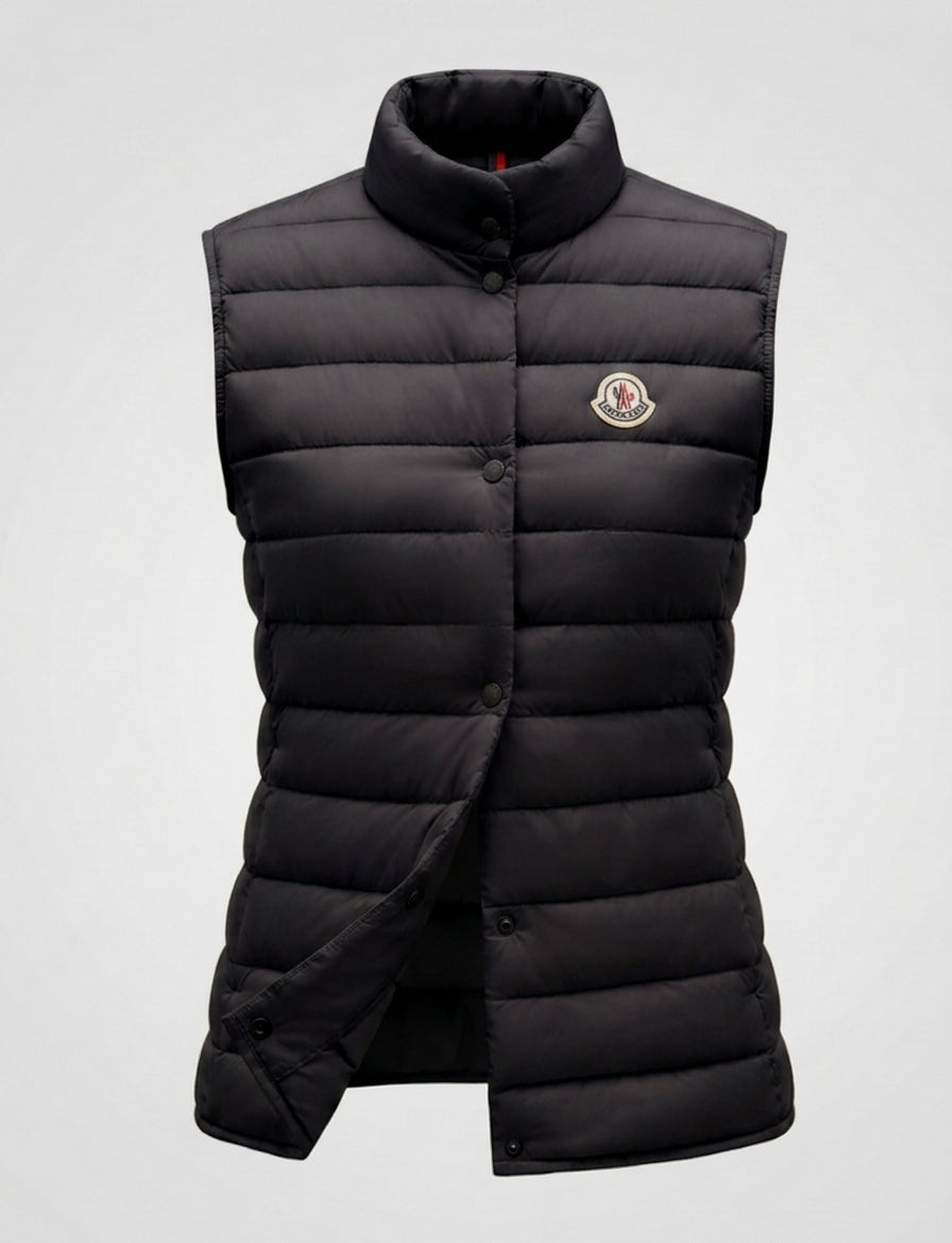 Manon square quilted high collar gilet – image 6
