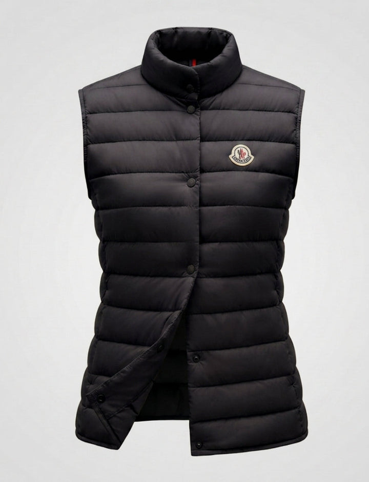 Manon square quilted high collar gilet – image 6