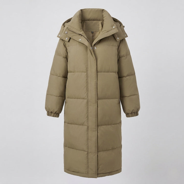 Rhoswen extra long hooded puffer coat – image 9