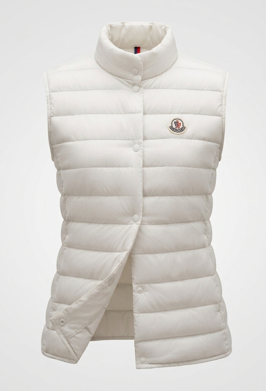 Manon square quilted high collar gilet – image 8
