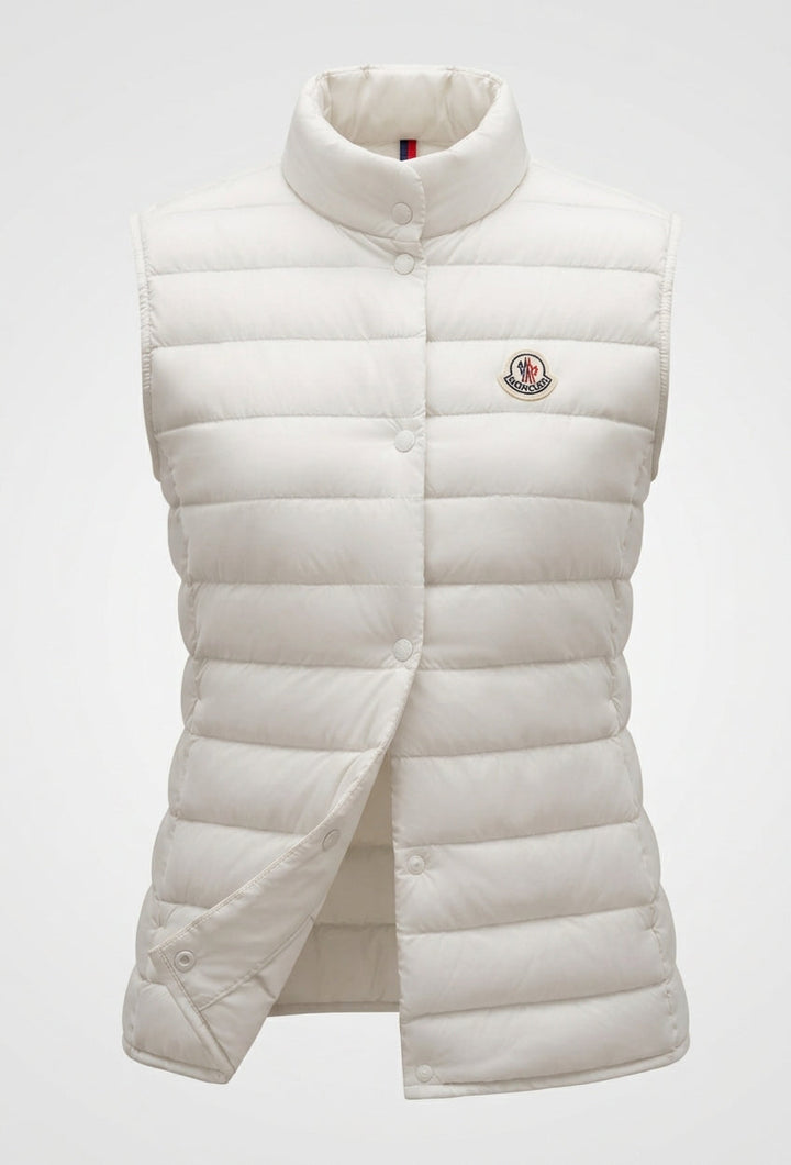 Manon square quilted high collar gilet – image 8