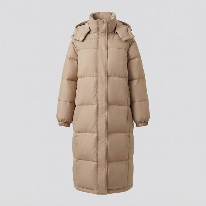 Rhoswen extra long hooded puffer coat – image 10