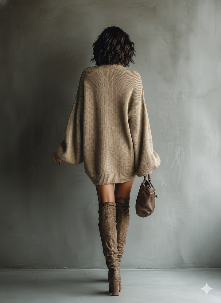 Evelyn vintage knit mini dress – image 15