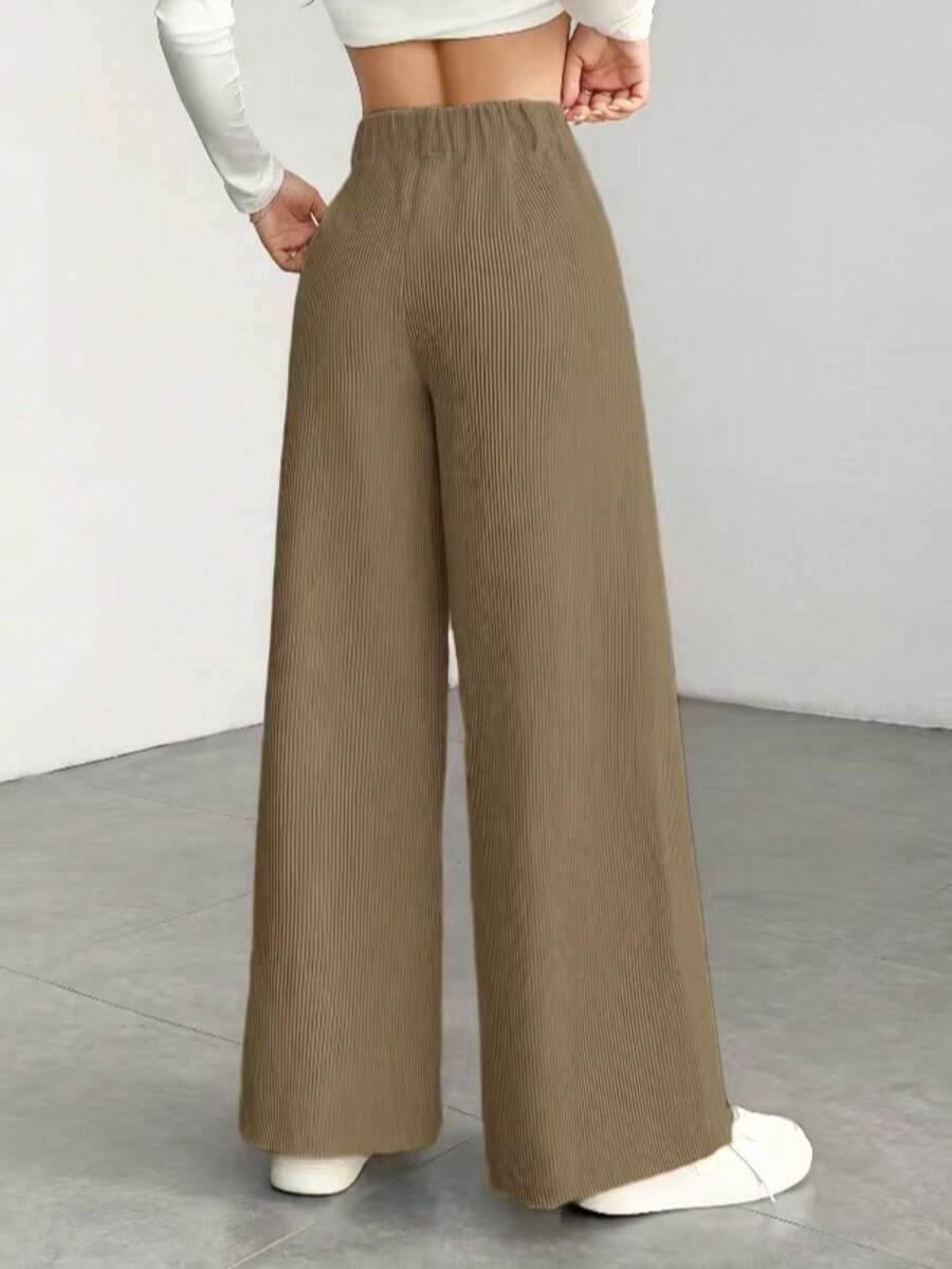 Ingrid high waist corduroy wide leg trousers – image 10