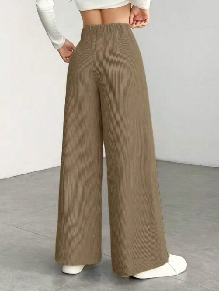 Ingrid high waist corduroy wide leg trousers – image 10