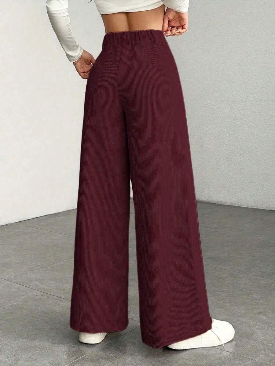 Ingrid high waist corduroy wide leg trousers – image 12