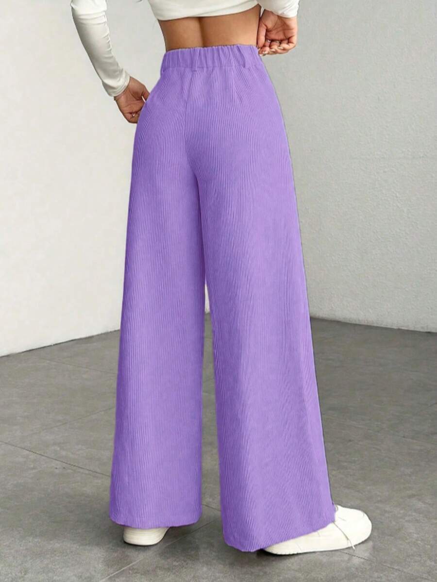 Ingrid high waist corduroy wide leg trousers – image 16