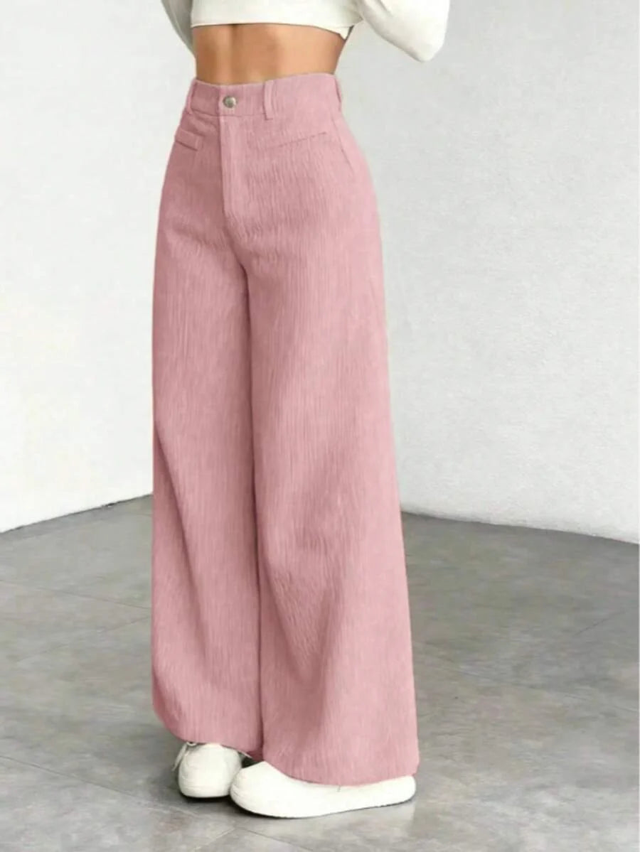 Ingrid high waist corduroy wide leg trousers – image 17