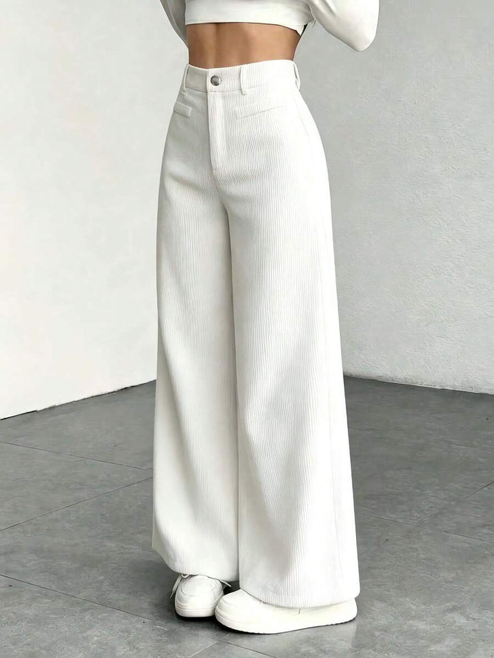 Ingrid high waist corduroy wide leg trousers – image 19