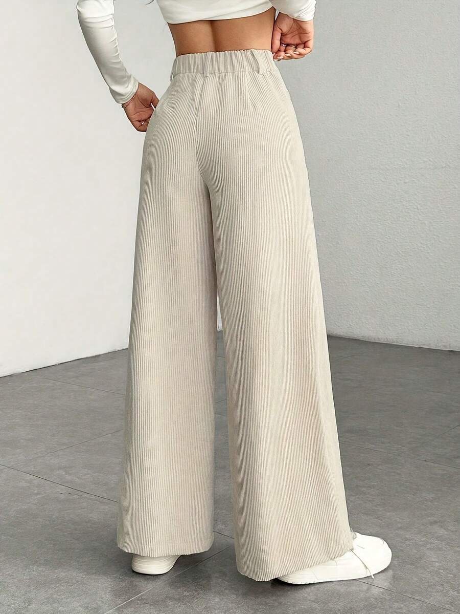 Ingrid high waist corduroy wide leg trousers – image 2