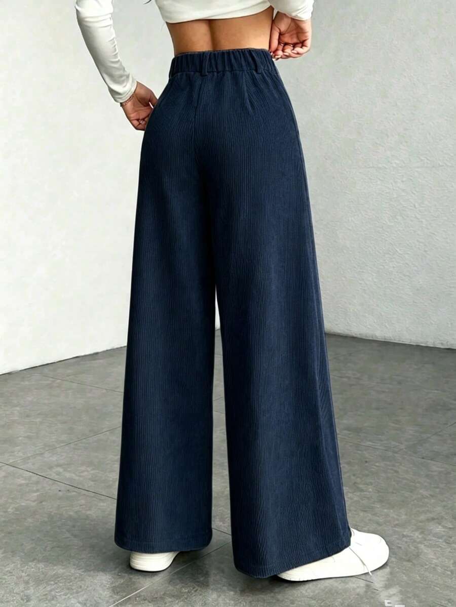 Ingrid high waist corduroy wide leg trousers – image 22