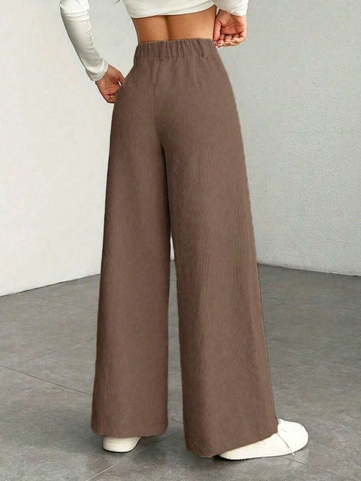 Ingrid high waist corduroy wide leg trousers – image 4