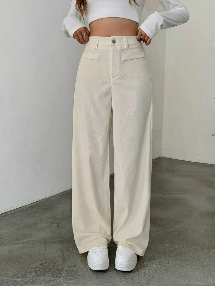 Ingrid high waist corduroy wide leg trousers