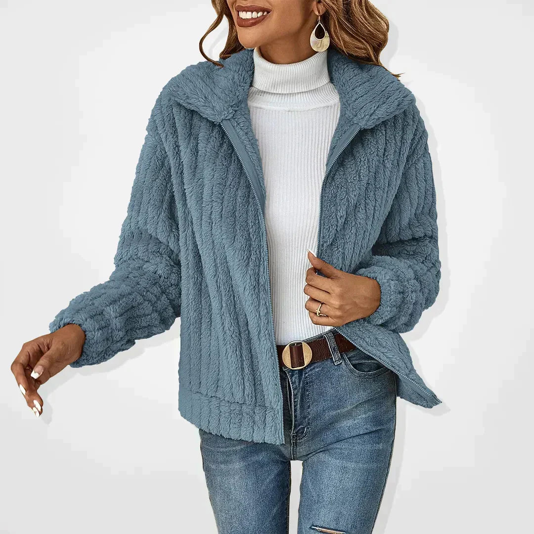 Bea plush fluffy cardigan – image 2