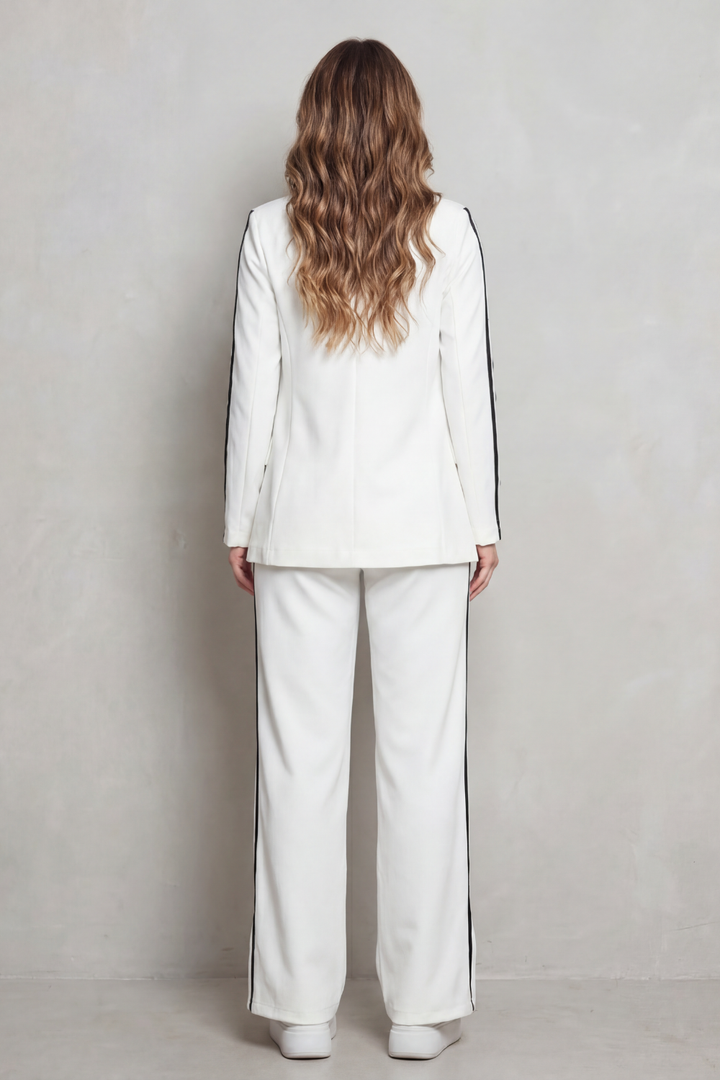 Saskia striped blazer and wide leg trousers set – image 4