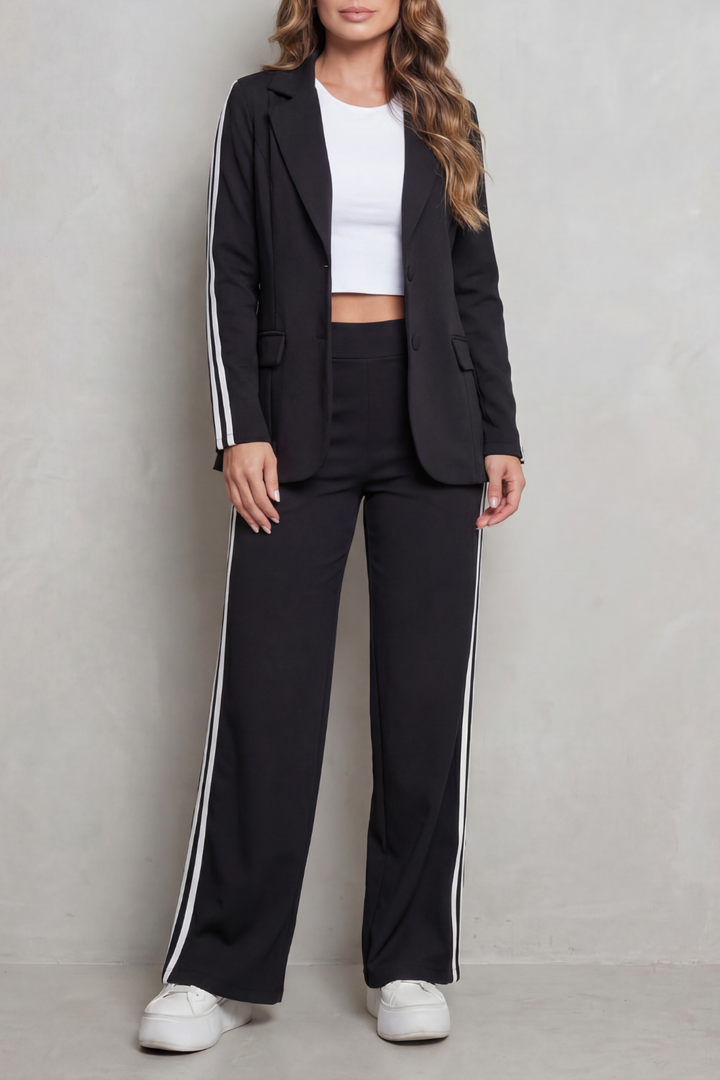 Saskia striped blazer and wide leg trousers set – image 7