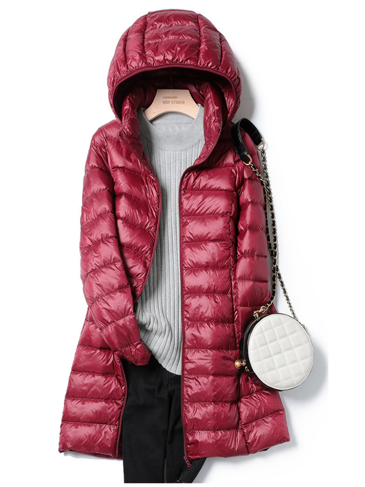 Kittie lightweight hooded puffer coat – image 3