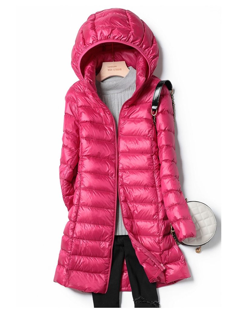 Kittie lightweight hooded puffer coat – image 5