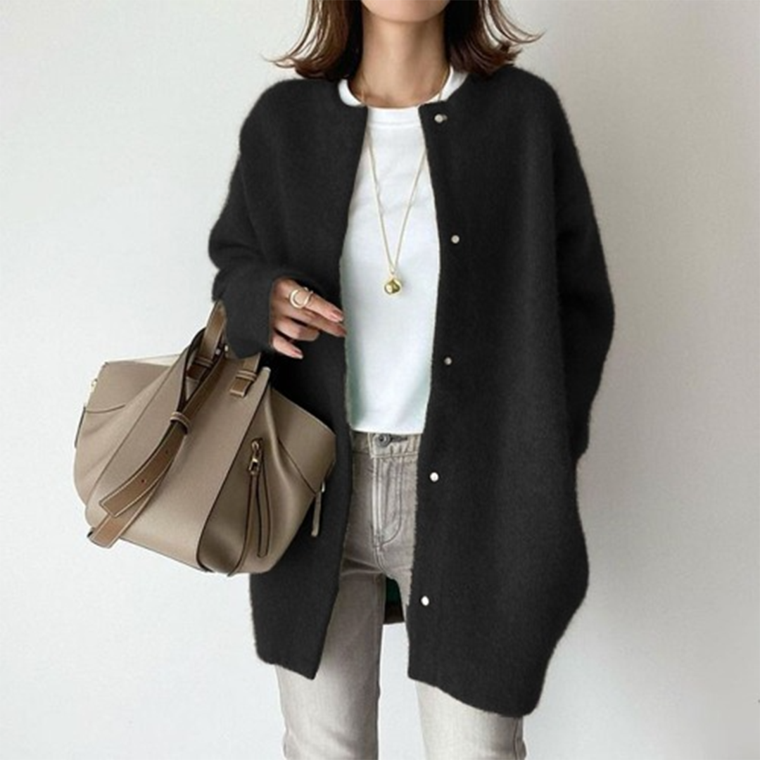 Margery long sleeve button knit cardigan – image 2