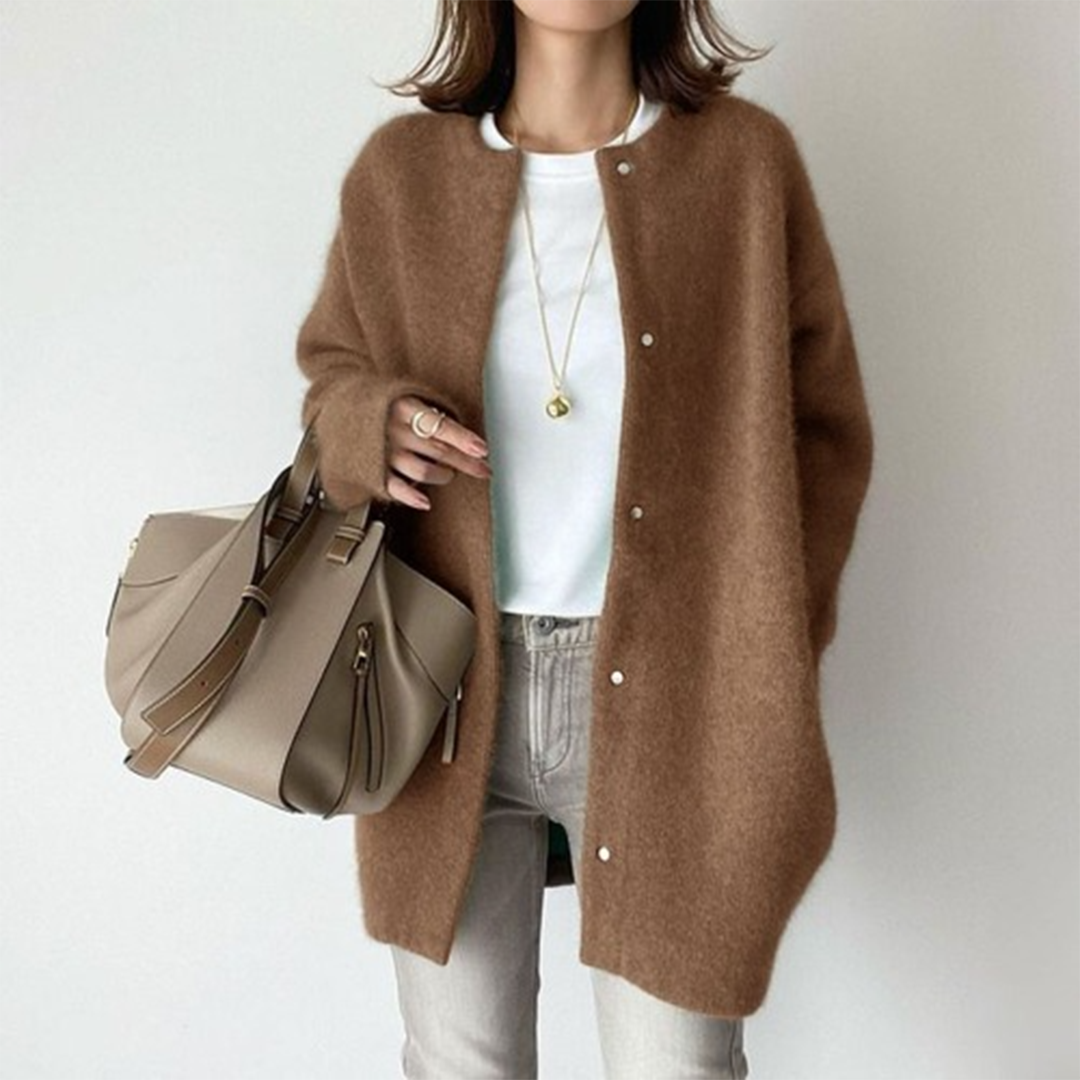 Margery long sleeve button knit cardigan – image 3
