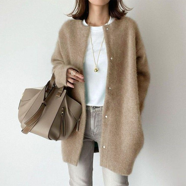 Margery long sleeve button knit cardigan