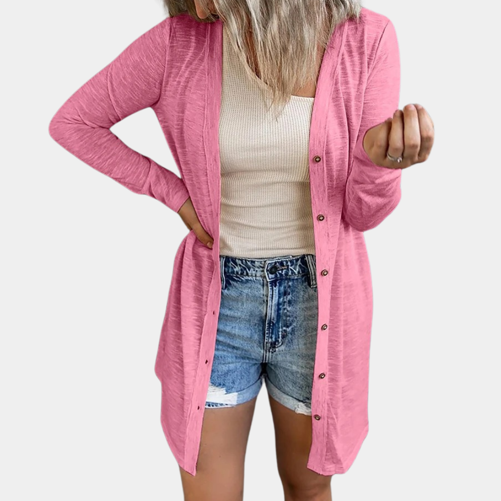 Libby lightweight fine knit cardigan sweater – image 6