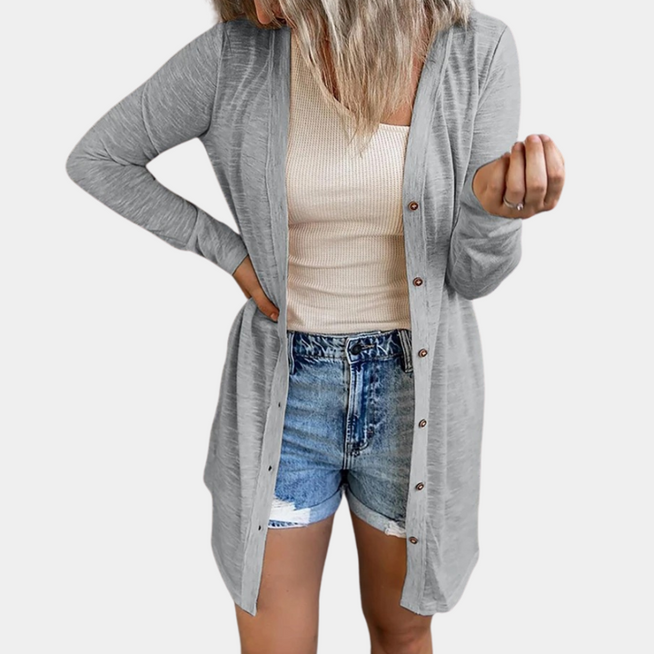 Libby lightweight fine knit cardigan sweater – image 8