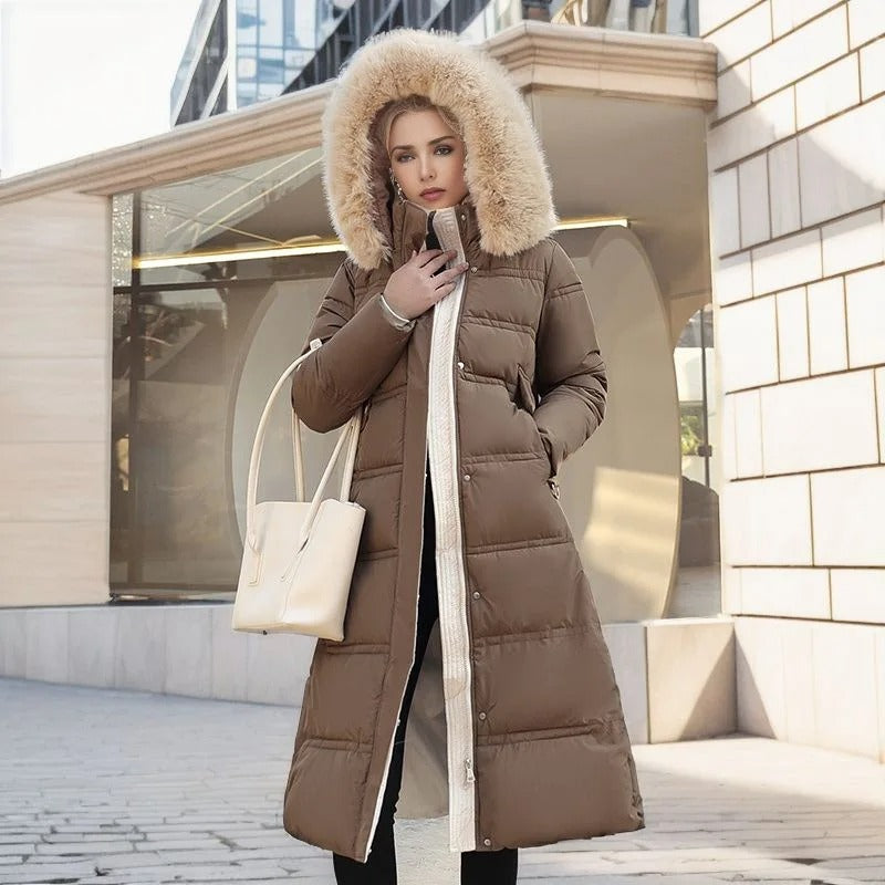 Dorinda faux fur collar winter coat – image 11