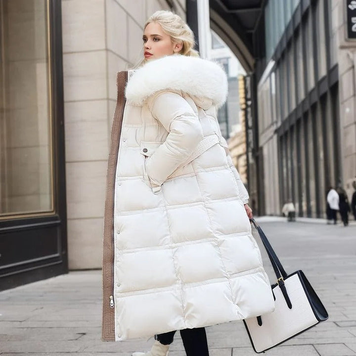 Dorinda faux fur collar winter coat