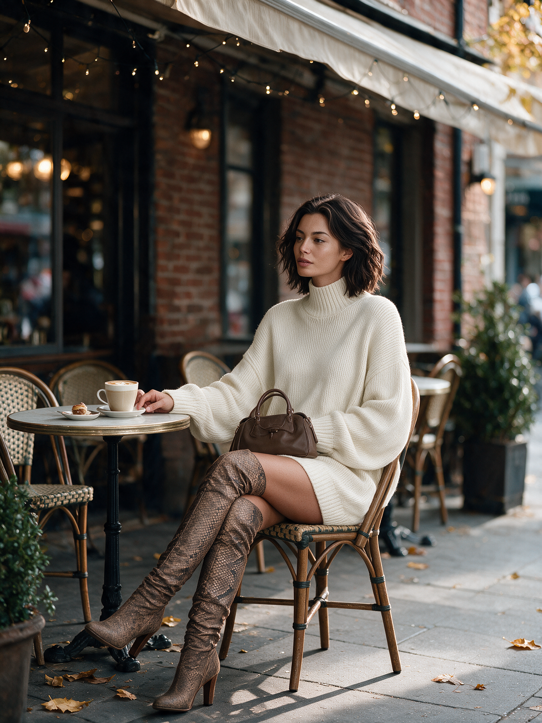Evelyn vintage knit mini dress – image 3