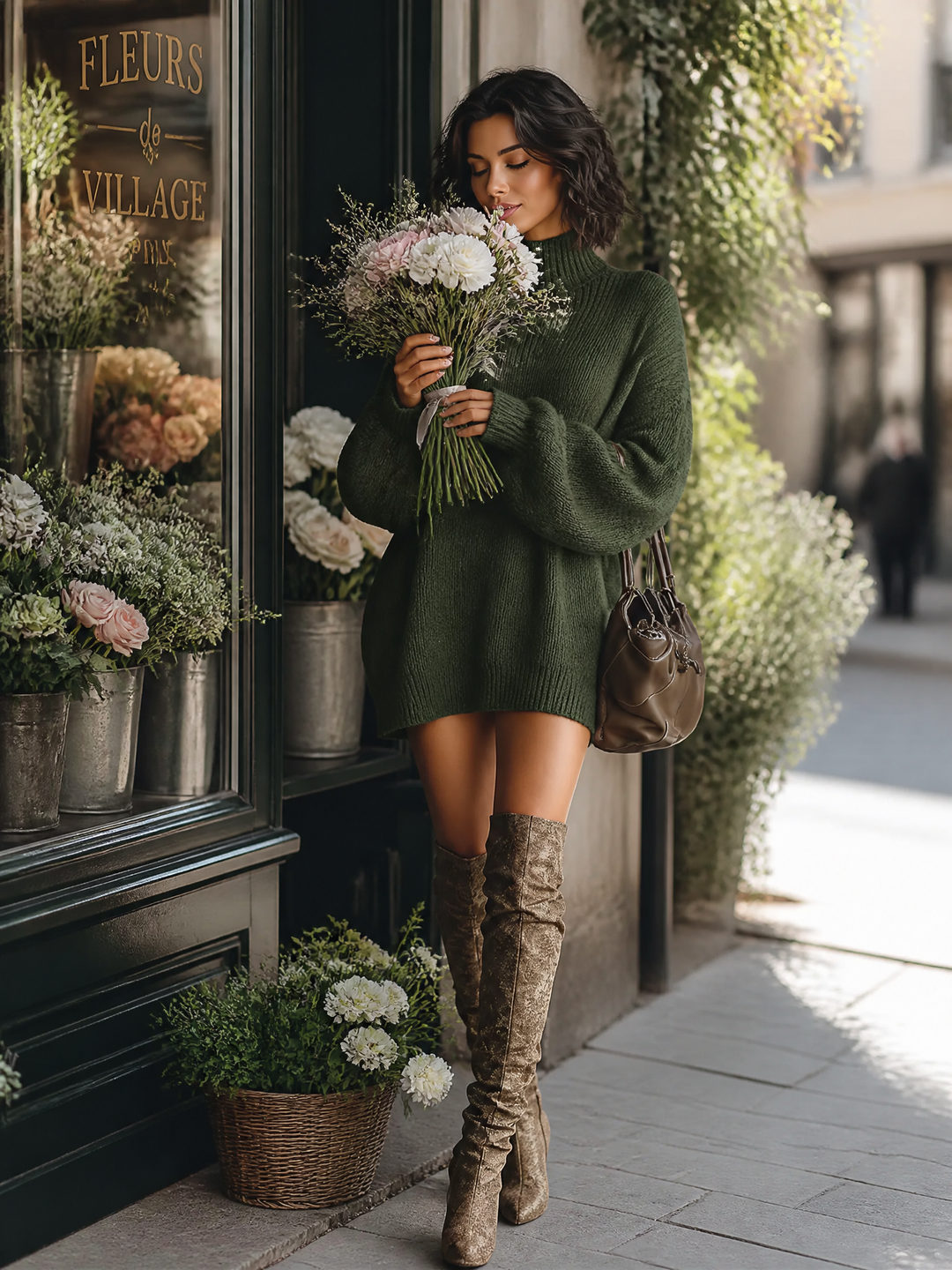 Evelyn vintage knit mini dress – image 6