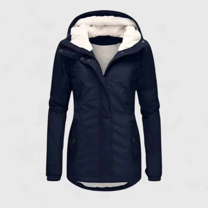 Nessa slim fit hooded puffer coat