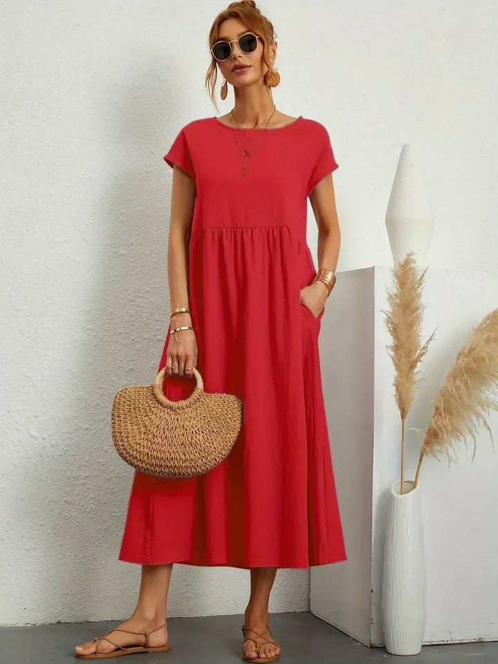Willa pleated long sleeve midi dress – image 27