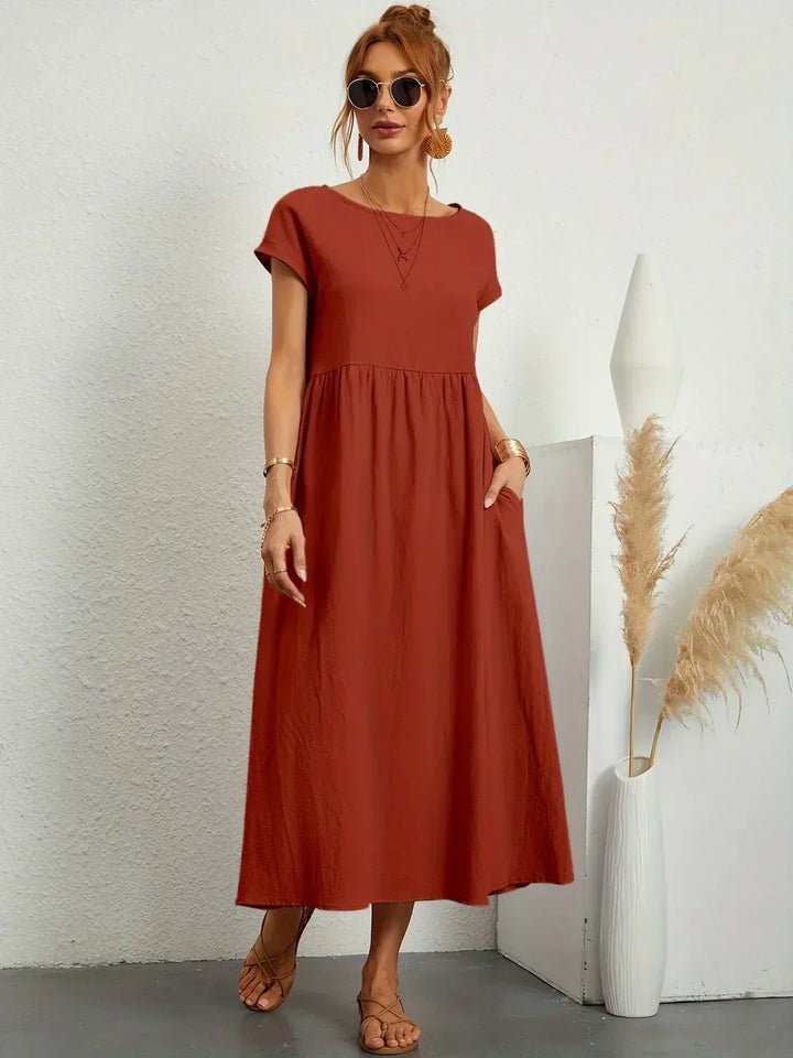 Willa pleated long sleeve midi dress – image 11