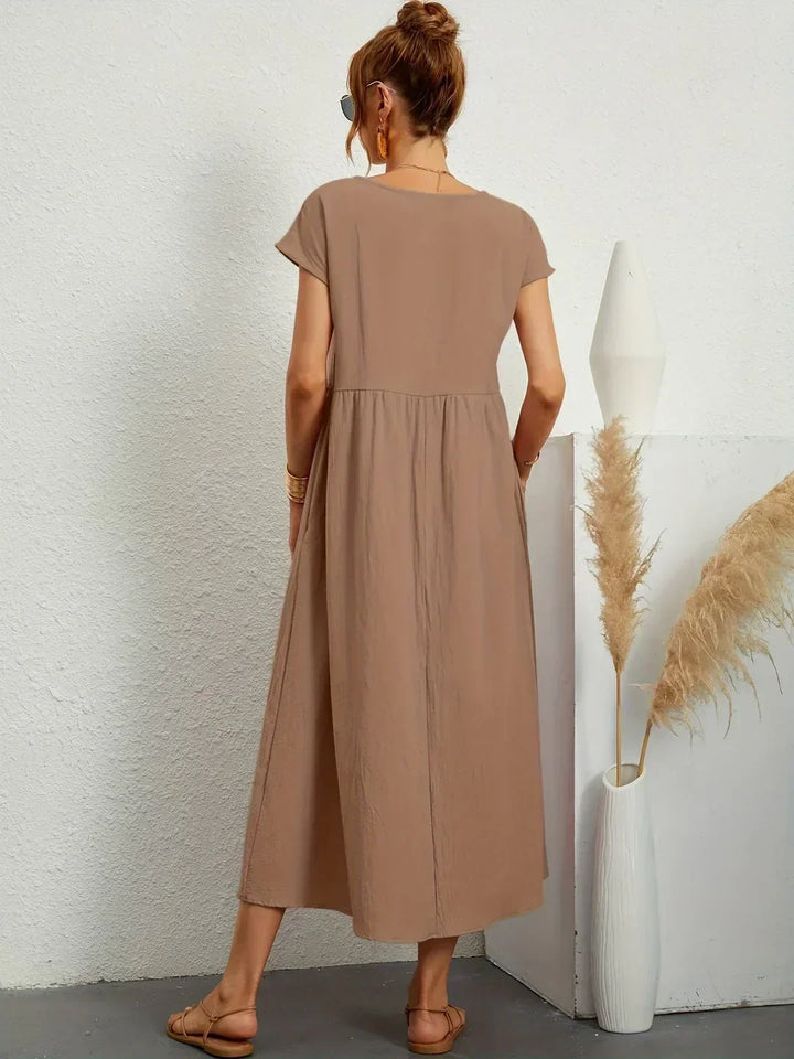 Willa pleated long sleeve midi dress – image 26
