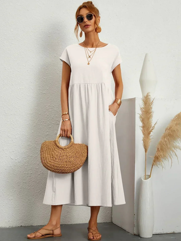 Willa pleated long sleeve midi dress – image 13