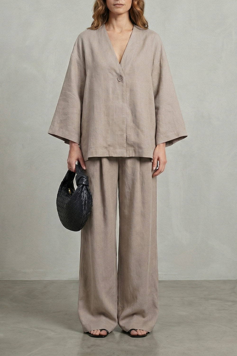 Daphne wrap top and wide leg trouser set – image 5