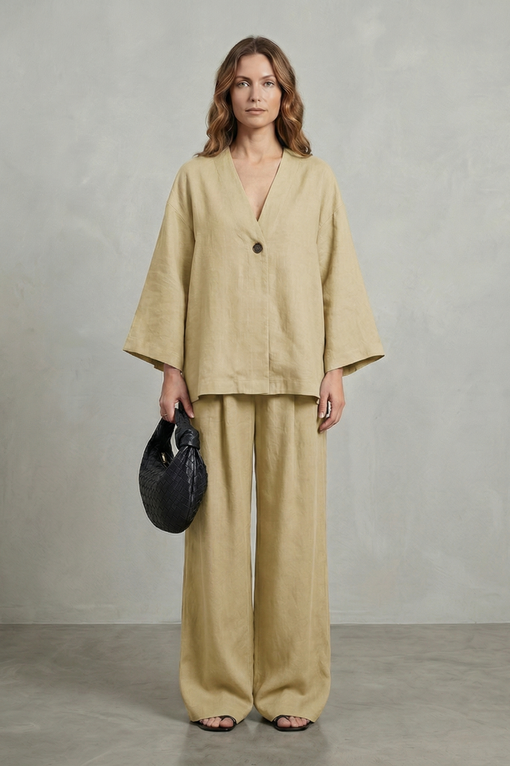 Daphne wrap top and wide leg trouser set – image 16