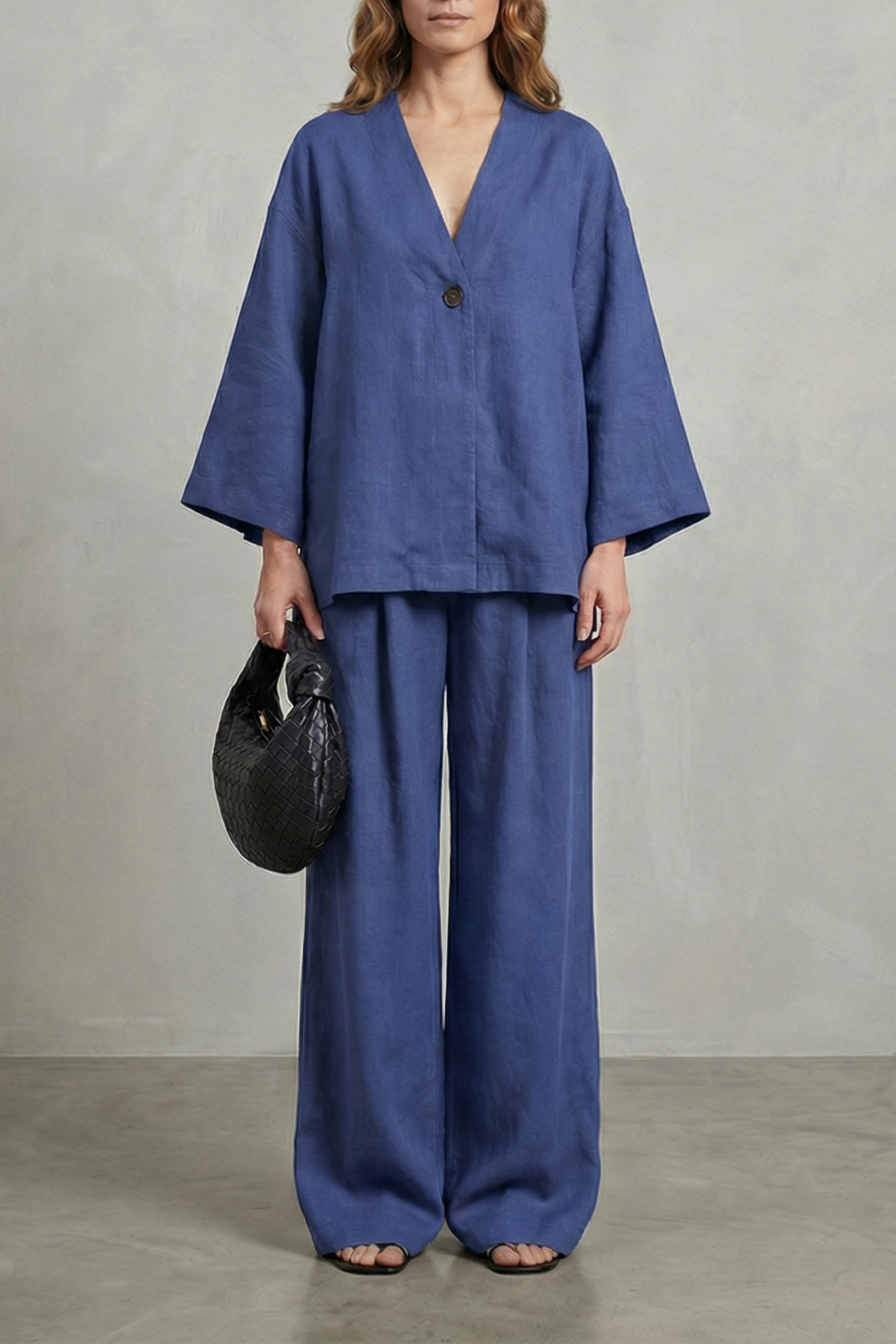 Daphne wrap top and wide leg trouser set – image 17