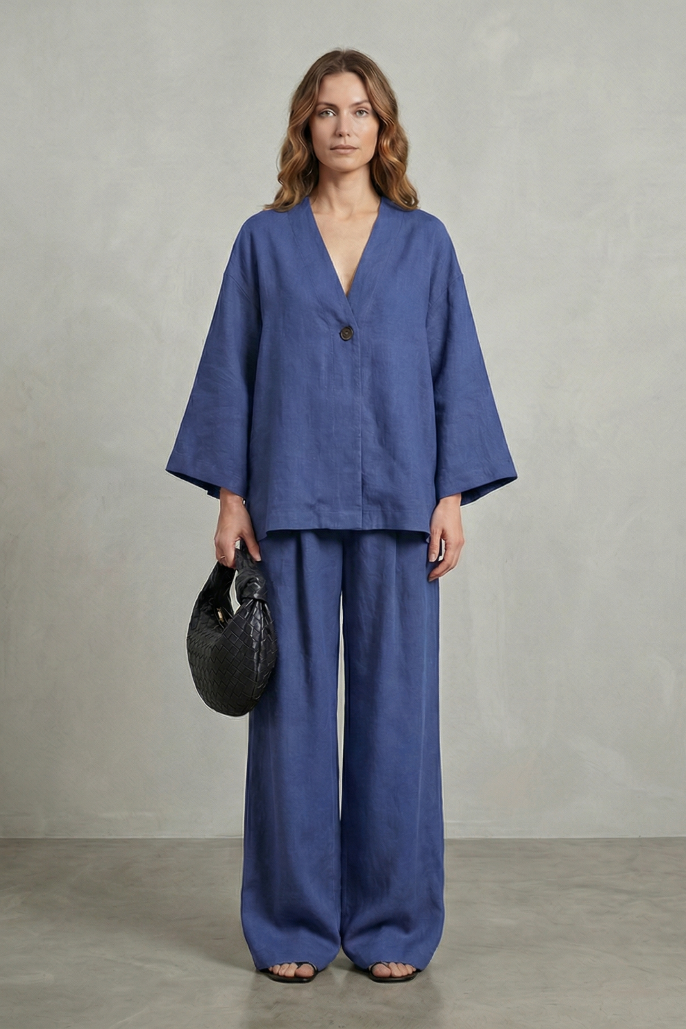 Daphne wrap top and wide leg trouser set – image 18