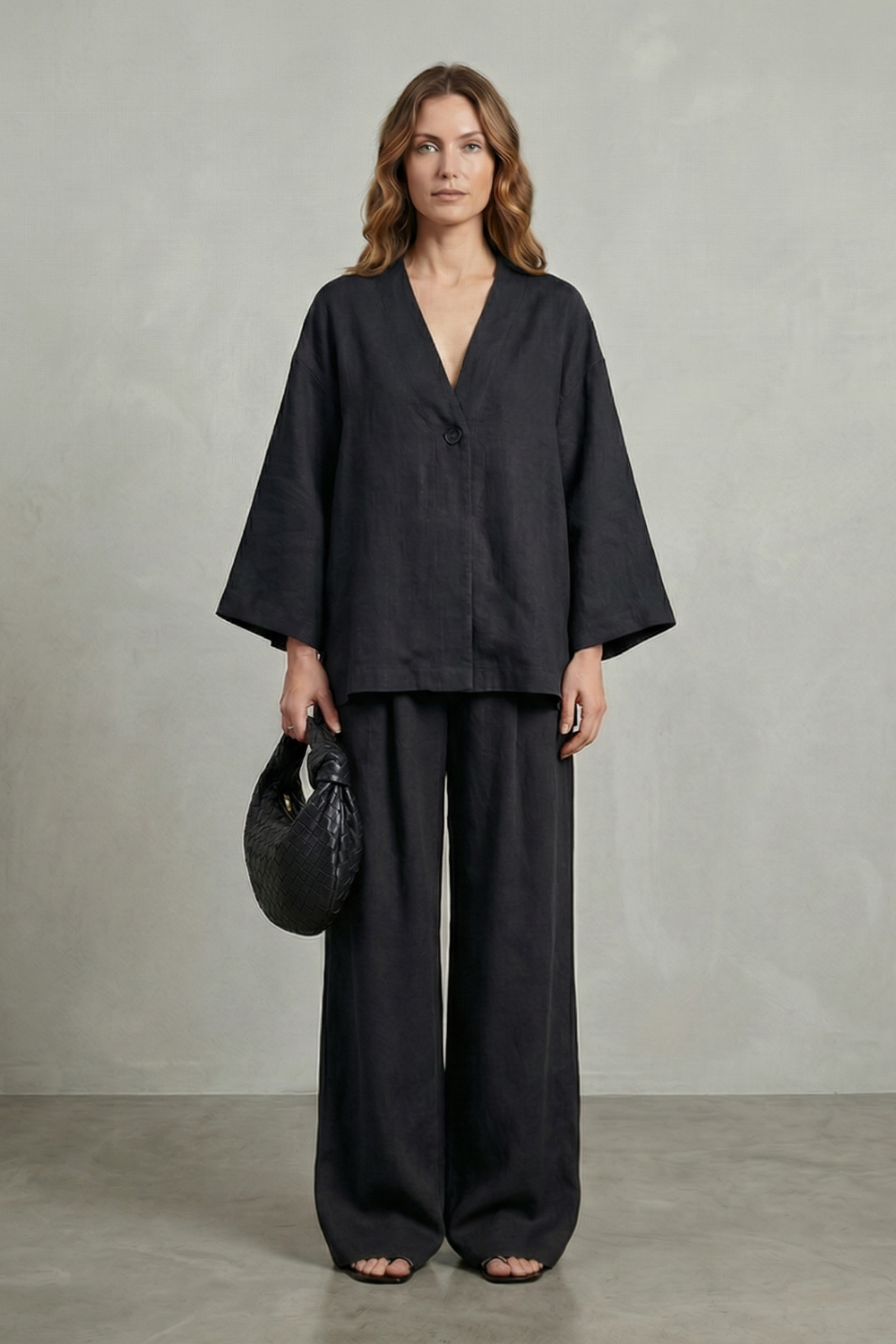 Daphne wrap top and wide leg trouser set – image 14