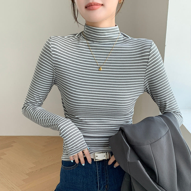 Kerra fitted stretch turtleneck top – image 9