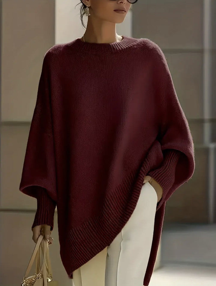 Glenys oversized knit poncho jumper – image 16