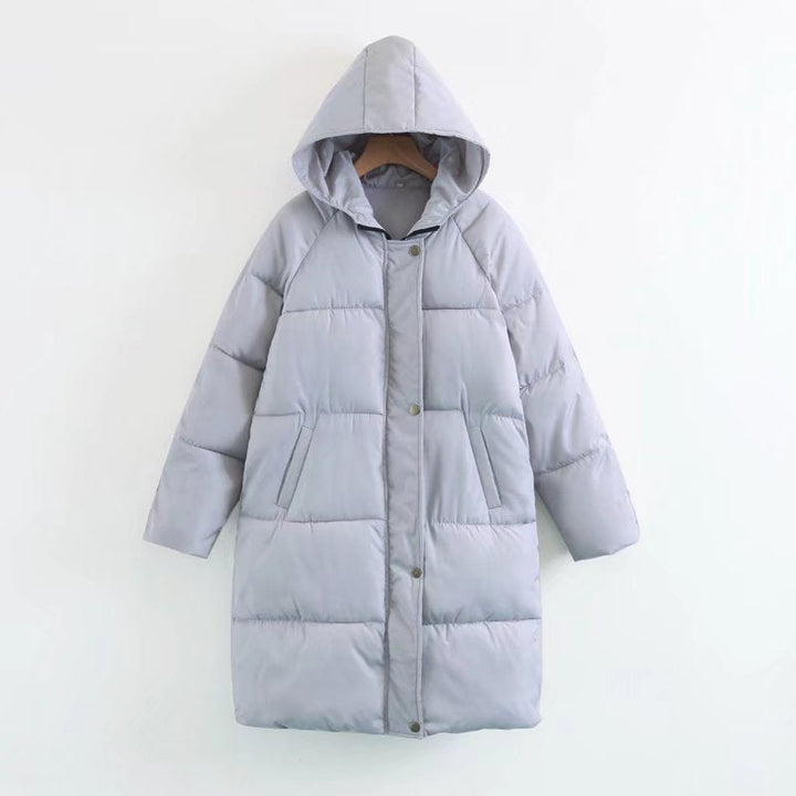 Morwen longline quilted coat with hood – image 3